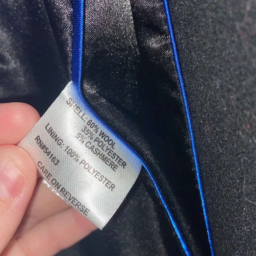 Calvin Klein Wool and Cashmere Blend Peacoat - Picture 7 of 10